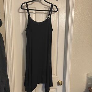 Torrid Black Asymmetrical Slip Dress for Night Out